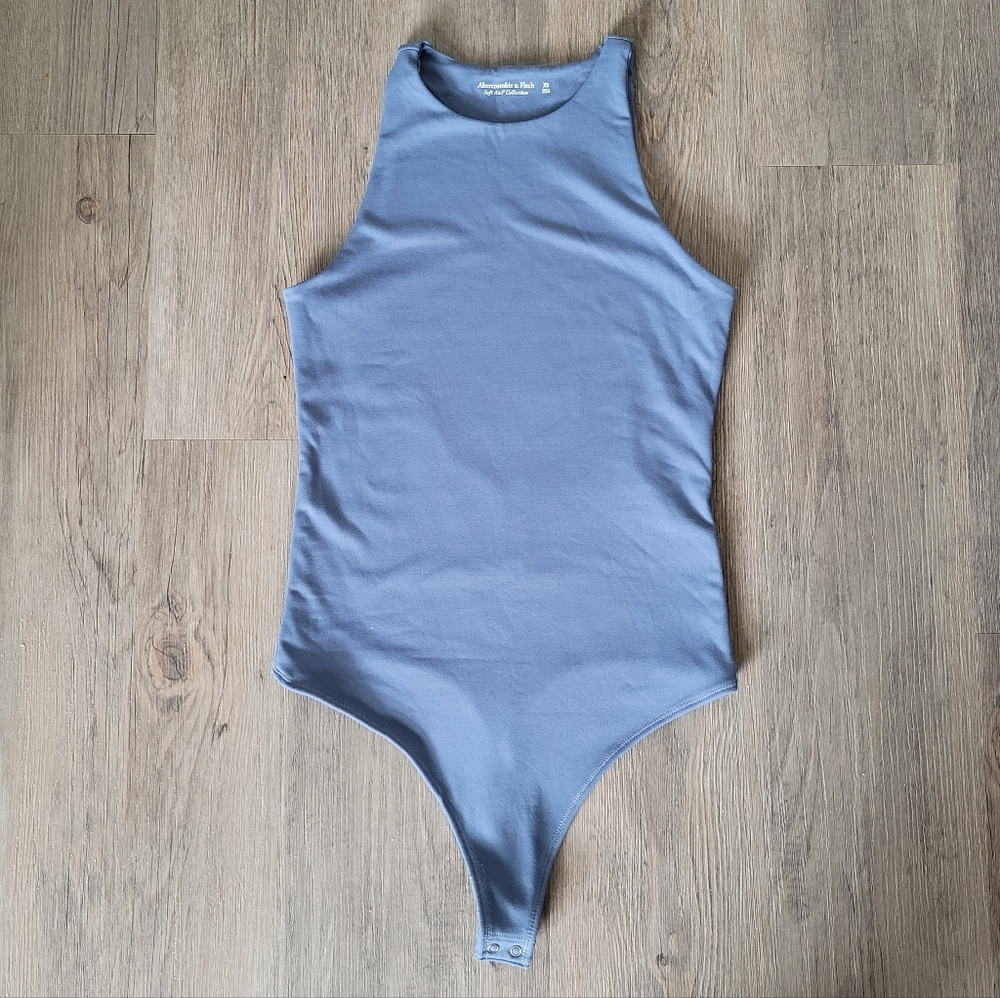 Abercrombie & Fitch Blue Bodysuit - Soft AF Collection
